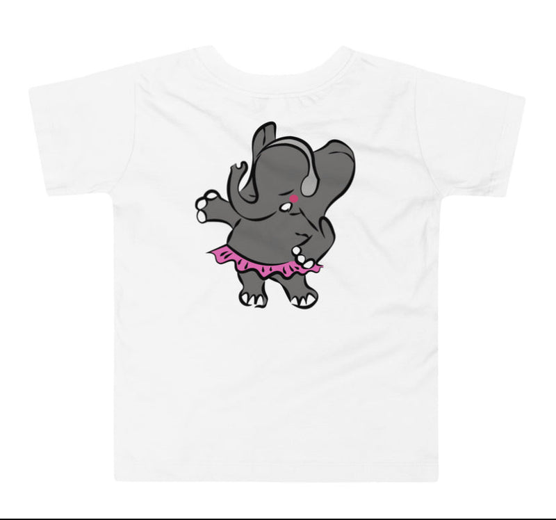 Jazzy elephant toddler White T-shirt