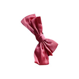 Peach Satin Knotted Hairbow, Hairclip
