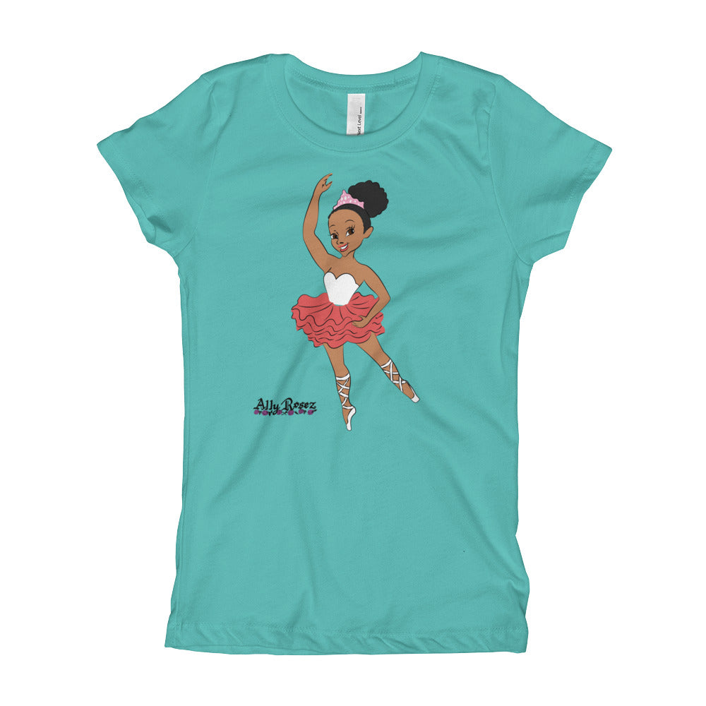 Nyasha Girls Green short Sleeve Ballerina tshirt