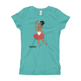 Nyasha Girls Green short Sleeve Ballerina tshirt